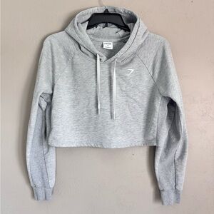 Gymshark Gray Cropped Hoodie